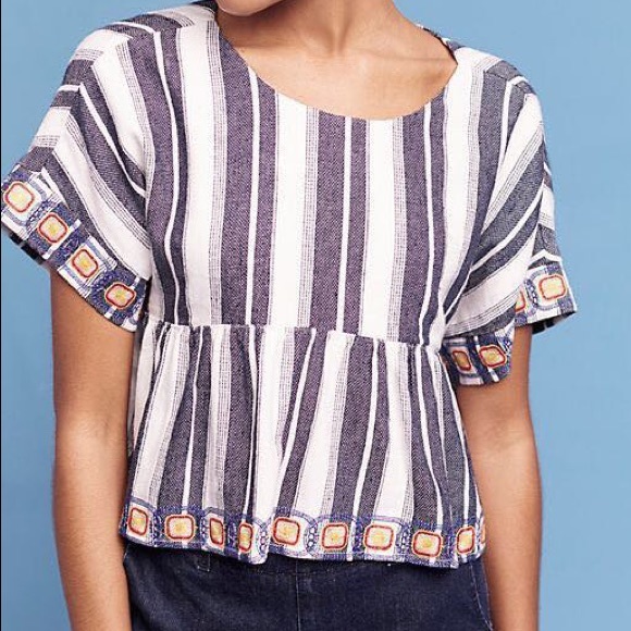 Anthropologie Tops - 7/$25 Maeve Vieques Midi Top w/embroidery